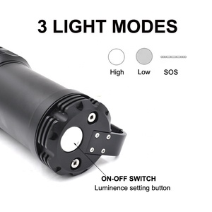 Torcia Subacquea Professionale 100M, Lampada Subacquea Portatile Ricaricabile con 7 LED, Luce per Immersioni Ultra Potente - Product Image 4