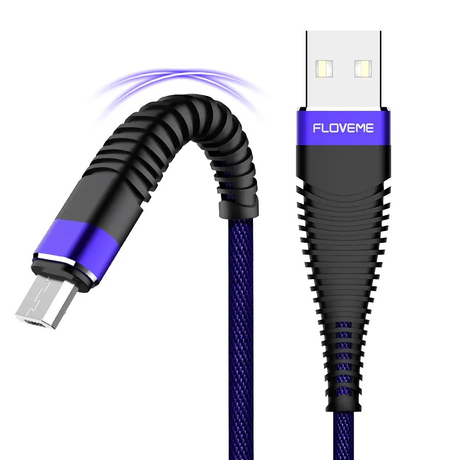 1 Sample OK FLOVEME Custom 2m Phone Charger Cable For Huawei for Samsung USB Type C Fast Charging Data USB Cable