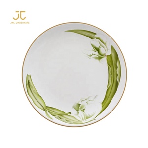 Placas bordeadas borde impresas aduana barata del cargador del oro blanco para casarse <span class=keywords><strong>el</strong></span> <span class=keywords><strong>restaurante</strong></span> usado - Product Image 2