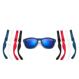 Jheyewear-gafas de sol de plástico para hombre y mujer, lentes de sol unisex con Logo personalizado intercambiables, con brazo de templo desmontable, 2019