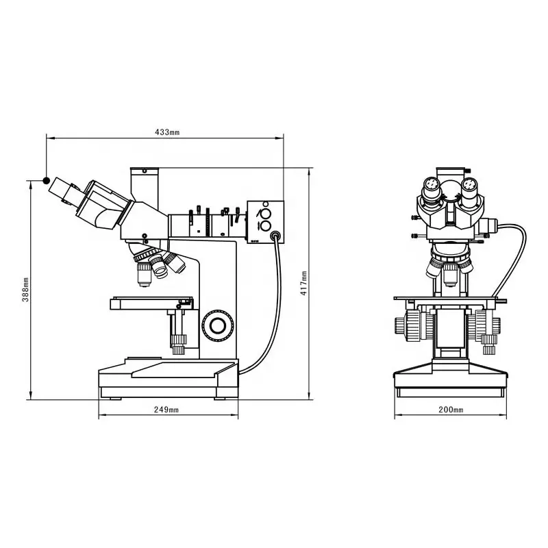 OPTO-EDU A13.0202-A Metal Physics Trinocular Metallurgical metallographic microscope