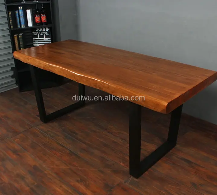 Cuisine chambre utilisé meubles récupérés bois exotique table à manger