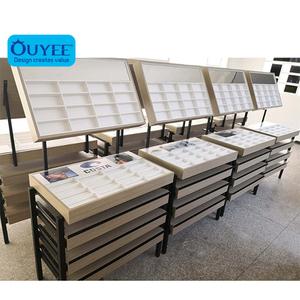 Wooden <strong>Display</strong> Table <strong>Corner</strong> Design Steel Showcase <strong>Display</strong> <strong>Cabinet</strong> for Optical Shop Decoration - Product Image 1