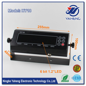 Pantalla grande HY18 indicador <span class=keywords><strong>de</strong></span> pesaje sistema <span class=keywords><strong>de</strong></span> visualización para el piso a/Banco/camión escala hecho en China - Product Image 3