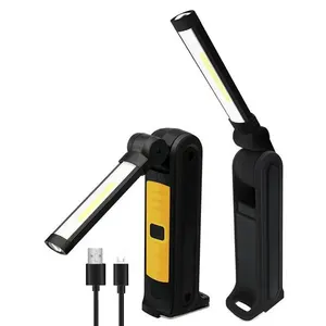 COB LEVOU Trabalho Lâmpada de Luz USB Recarregável de Bolso 360 Rotate 5 Modos de Iluminação Base Magnética Gancho Inspeção Resistente