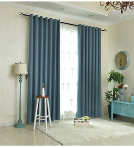 Haute Qualité couleur Pure <span class=keywords><strong>bambou</strong></span> coton hôtel rideau occultant - Product Image 4