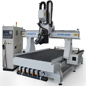 4 Axis + ATC + Swing Hoofd CNC EPS Schuim Snijden Router Machine Centrum