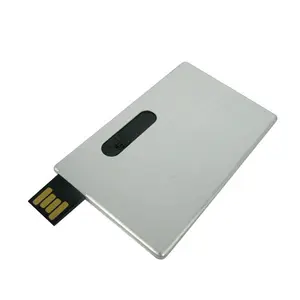 Usb闪存驱动器，USB 2.0 4GB 8GB 16GB 32GB 64GB金属卡Pendrive商务礼品u盘信用卡笔式驱动器
