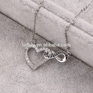 925 Collana in Argento Sterling <span class=keywords><strong>Per</strong></span> Sempre Infinity Cuore <span class=keywords><strong>Gioielli</strong></span> In Oro Bianco Placcato Donne Collana di Diamanti Regalo <span class=keywords><strong>per</strong></span> la <span class=keywords><strong>Festa</strong></span> <span class=keywords><strong>della</strong></span> <span class=keywords><strong>Mamma</strong></span> - Product Image 2