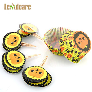 Casa de Navidad hecho <span class=keywords><strong>a</strong></span> mano Muffin <span class=keywords><strong>torta</strong></span> imprimir tazas de papel Cakecup - Product Image 2