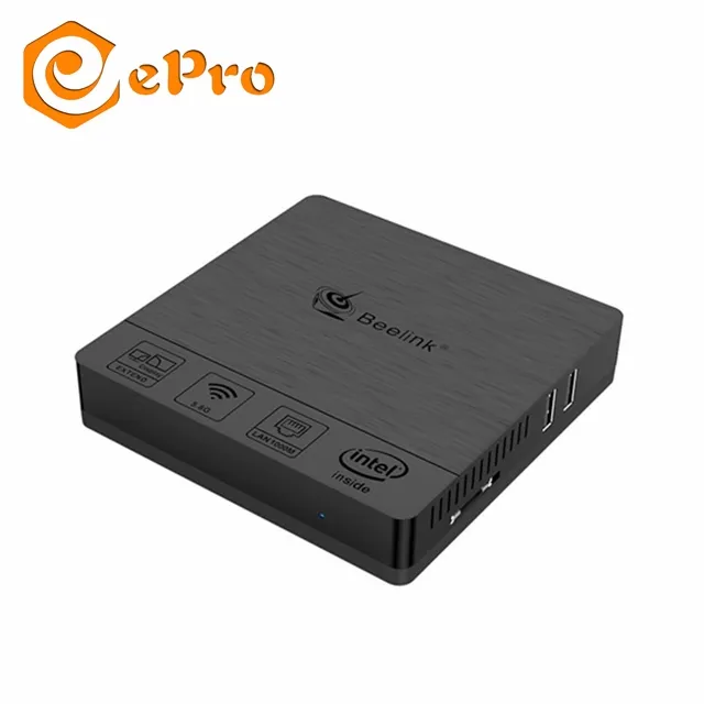 Epro Beelink BT3 PRO ii 4G 64G sin ventilador de caja de calidad Oficina SET TOP box Intel Z8350 cpu BT3 PRO II mini pc