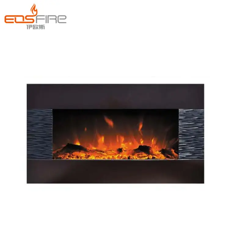 EOS (kindle FIRE) remote control 벽 잘 고정 된 decor flame 전기 벽난로 히터 thermostat