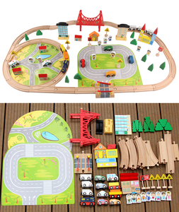 82 PCS niños grandes de conjuntos coche carrera coche juguete de Thomas <span class=keywords><strong>tren</strong></span> de madera <span class=keywords><strong>tren</strong></span> de juguete | <span class=keywords><strong>Tren</strong></span> de juguete - Product Image 2