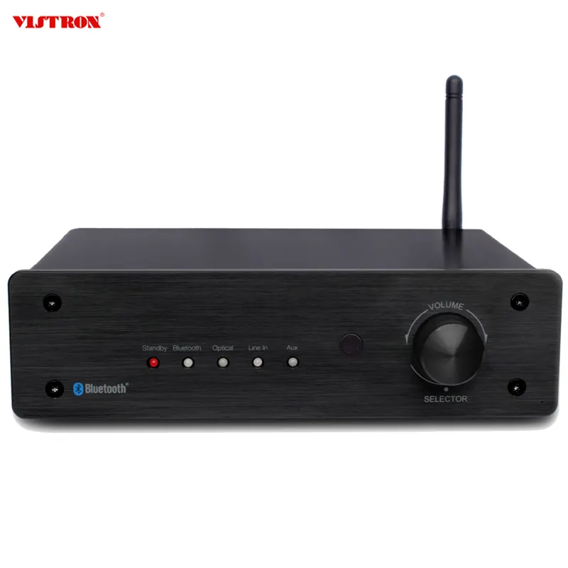 VISTRON Amplifier Stereo Nirkabel AUDIO, Amplifier Stereo Nirkabel Rumah Mini Kelas D 2X50W