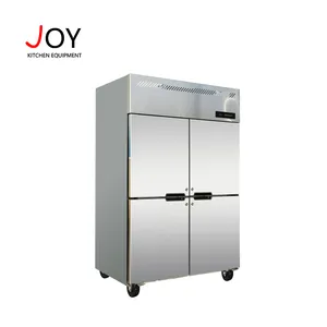 4 Doors Commercial Kitchen Fridge Freezer Upright Cryogenic Food Freezer