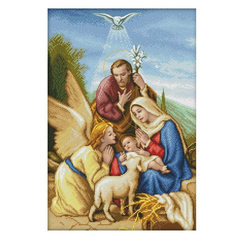 Нитки для вышивки крестиком NKF с изображением ангела, ткань для вышивки крестиком, оптовая продажа, узор для вышивки крестиком «сделай сам»