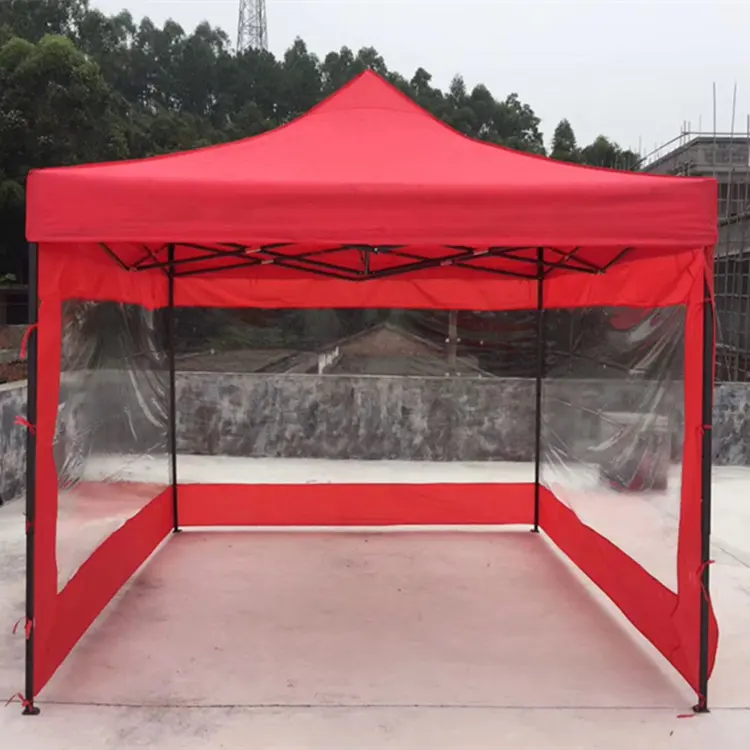 Mudah Lipat Tahan Air Camping Tenda 10X10 dengan Dinding Samping Tenda Berkemah Di Luar Ruangan
