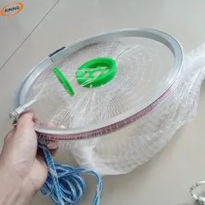 Nylon vissen cast netto hand gemakkelijk goedkope shipmp gegoten netten