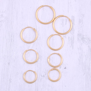 Delle Donne di modo Dei Monili In Acciaio Inox Oro Argento Minimalista Cerchio Del Cerchio Guadagni - Product Image 2