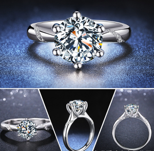 Sempre Stella Nuovo arrivato prezzo di Fabbrica oro bianco di Fidanzamento Moissanite Anello di diamanti - Product Image 2