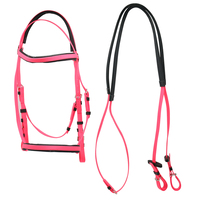 Micklem Horse Bridle Australian Snaffle Saddle Equipment con Rein PVC Western Style Nylon Leather Halters para montar a caballo