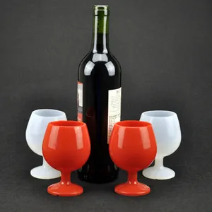 Nhà máy trực tiếp tùy chỉnh không thể phá vỡ Silicone Wine Glass