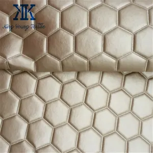 pvc leather cloth for sofa / pvc leather material for sofa cover / quilted fake leather fabric for sofa