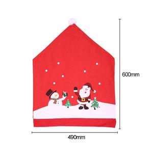 <span class=keywords><strong>Santa</strong></span> <span class=keywords><strong>Claus</strong></span> de Navidad de sombrero rojo silla cubre no tejida cubierta de <span class=keywords><strong>la</strong></span> silla de Navidad - Product Image 6