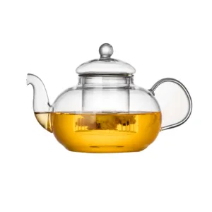 <span class=keywords><strong>Teiera</strong></span> <span class=keywords><strong>in</strong></span> <span class=keywords><strong>Vetro</strong></span> <span class=keywords><strong>Borosilicato</strong></span> Trasparente Multiuso di Alta Qualità, Capacità 600ml, Soffiata a Mano, Ecologica - Product Image 1