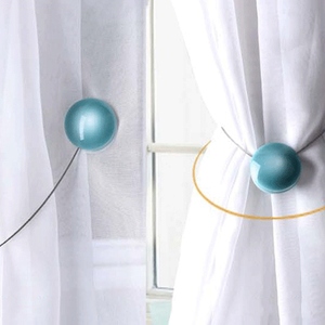 Hebillas magnéticas de resina para cortina, accesorios para cortinas de ventana con cierre de ojo de gato, para el hogar, 1 unidad - Product Image 3