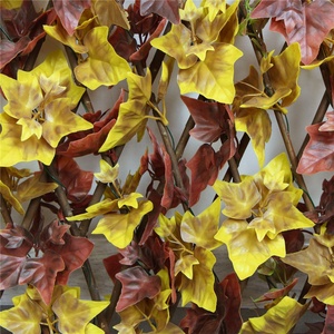 Clôture en treillis de saule à feuilles artificielles extensible avec feuilles artificielles, cadre en PVC imperméable et écologique pour l'ombrage - Product Image 3
