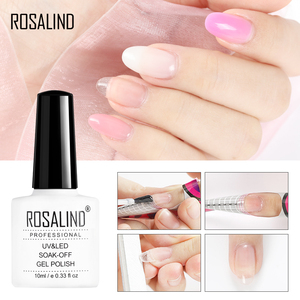 Rosalind özel logo özel etiket 6 renk 10ml jel <span class=keywords><strong>nail</strong></span> <span class=keywords><strong>art</strong></span> lehçe uzun ömürlü kolay uygulayın uv jel poli tırnak jeli toptan - Product Image 3