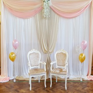 Hotsale 얼음 실크 스팽글 커튼 아기 샤워 배경 장식 - Product Image 2