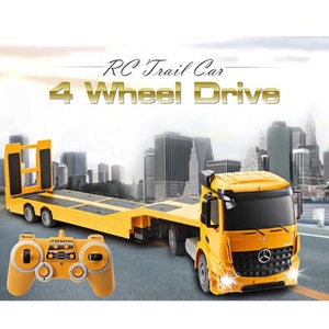 Berlisensi 2.4G <span class=keywords><strong>Rc</strong></span> Dapat Dilepas Traktor Rekayasa Semi Trailer <span class=keywords><strong>RC</strong></span> 1:20 Rendah Loader - Product Image 2