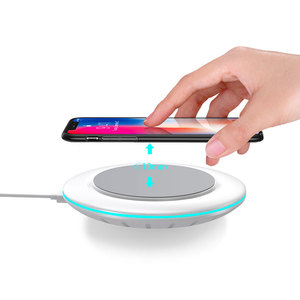 Teléfono Inteligente de <span class=keywords><strong>carga</strong></span> rápida cargador inalámbrico QI 10 w <span class=keywords><strong>con</strong></span> luz led - Product Image 1