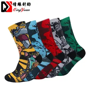 Custom 3d Basketball Knee High Wicking Warm Skiing Printed Socks Men