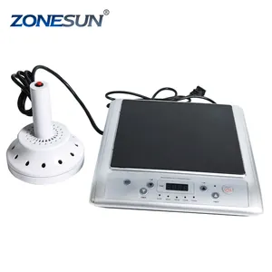 ZONESUN GLF-500L ไมโครคอมพิวเตอร์มือถือแม่เหล็กไฟฟ้าเหนี่ยวนำอลูมิเนียมฟอยล์หมวกเครื่องซีลต่อเนื่อง Induction ซีล