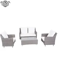 Outdoor Moderne Meubels Rieten Sofa Set Hoge Kwaliteit Rotan Sofa Voor Patio Met 4 Stuks