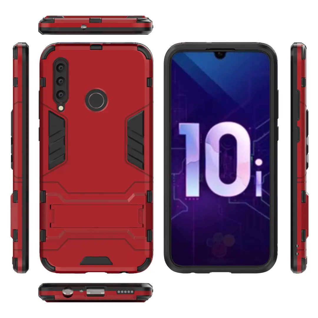 Hybride Standaard Mobiele Telefoon Case Voor Huawei P20 P20 Pro P30 P30pro P30 Lite Honor10i Dual Layer Tpu Bumper En Harde Pc Cover