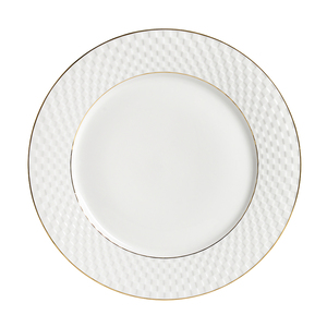 18 pièces De Luxe en <span class=keywords><strong>or</strong></span> blanc en relief en porcelaine assiettes vaisselle ensemble - Product Image 5