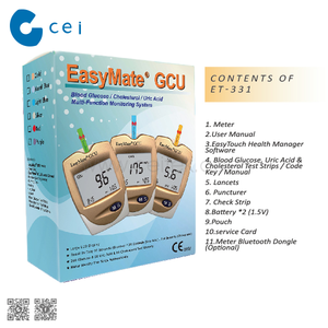 Chuyên nghiệp Bệnh Tiểu Đường Thử Nghiệm Kit <span class=keywords><strong>Cholesterol</strong></span> Máu Meter Uric Axit Glucose Máu Dải Thử Nghiệm Thiết Bị Y Tế - Product Image 6