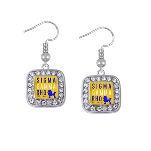Ciondolo Personalizzato con Immagine, Forma Quadrata, Lettera Greca Sigma Gamma Rho, Charm Poodle <span class=keywords><strong>SGR</strong></span> 1922 per Creazione di Gioielli - Product Image 4