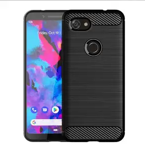 탄소 섬유 Shockproof 소프트 TPU 뒷면 커버 전화 케이스 구글 픽셀 3A