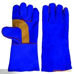 Китайские высококачественные защитные перчатки для сварки из коровьей спилковой кожи, 14 дюймов, для продажи, класса AB с кевларовой нитью и усиленной ладонью