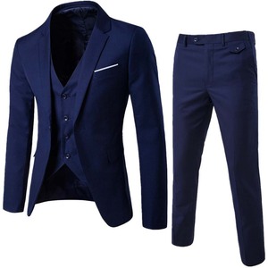 Completo da Uomo per <span class=keywords><strong>Matrimonio</strong></span> in Tessuto Migliorato, Design Slim Fit, Set Tre Pezzi per Affari - Product Image 2