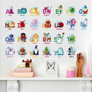 Myway Vendite Calde Educativi ABC Alfabeto Stanza Del Bambino Animali Decorazione Della <span class=keywords><strong>Parete</strong></span> <span class=keywords><strong>Adesivi</strong></span> - Product Image 1