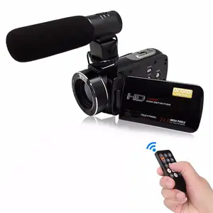 24 Mega píxeles de la cámara de vídeo digital/wifi videocámara con 3,0 "pantalla táctil