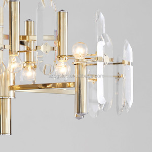 Italie moderne en verre doré de <span class=keywords><strong>style</strong></span> élément patch lustre/<span class=keywords><strong>suspension</strong></span> en verre - Product Image 3