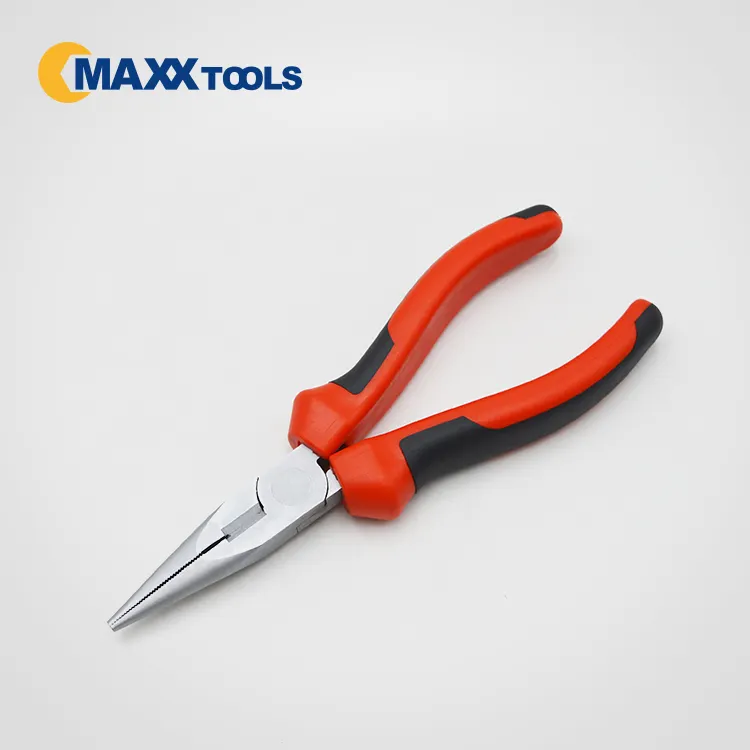 Long nose plier Chrome vanadium steel with PVC handle