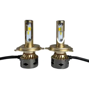 Conpex 2024 NOVO Farol LED H4 de cor dupla para peças automotivas de alto desempenho com sistema de luz H1 H3 H7 H11 H4 lâmpadas LED